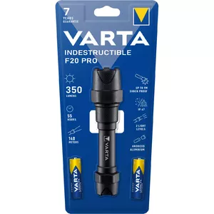 Varta Indestructible F20 Pro Черный Ручной фонарик LED