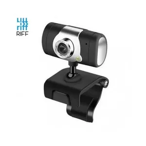 Riff U233 Web Kamera ar Mikrofonu un Universālu Klipša stiprinājumu (1280X720) HD Melna/Sudrabaina