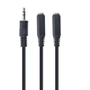 Gembird CCA-415-0.1M audio kabelis 0,1 m 3.5mm 2 x 3.5mm Melns