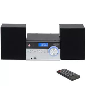 Camry Premium CR 1173 portatīva stereo sistēma Analogais un digitālais 10 W AM, FM Melns, Sudrabs MP3 atskaņošana