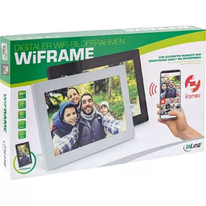 InLine digital WIFI photoframe WiFRAME, 10.1", 1280x800 IPS touch, white