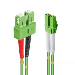 Lindy 46322 волоконно-оптический кабель 3 m 2x LC 2x SC OM5 Зеленый