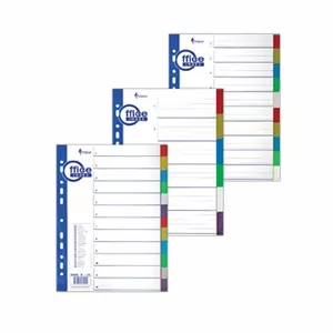 Разделитель документов FORPUS A4, 1-10 цветов с цифровым разделителем