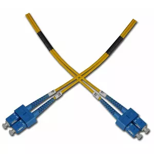 Optiskais savienojuma kabelis duplekss, SC-SC 9/125um SM 0,5m, OS2