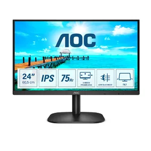 AOC B2 24B2XD LED display 60,5 cm (23.8") 1920 x 1080 pikseļi Full HD Melns