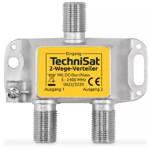 TechniSat 0022/3220 кабельный разветвитель и сумматор Серебристый