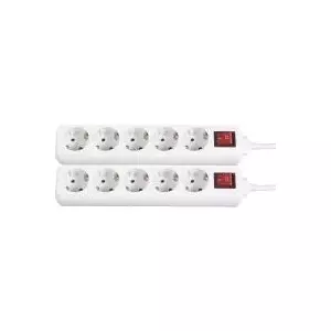 Gembird Surge Protection Power Strip 5gang White Protective Contact Gembird