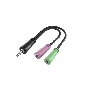 Hama 00200352 audio cable 0.15 m 3.5mm 2 x 3.5mm Black