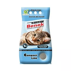 Certech Super Benek Compact Natural - комкующийся наполнитель для кошачьего туалета 5 л
