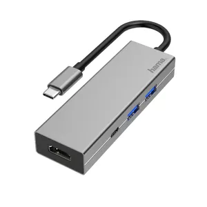 Hama 00200107 док-станция для ноутбука USB 3.2 Gen 1 (3.1 Gen 1) Type-C Антрацит, Серый
