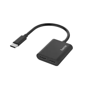 Hama 00200321 гендерный адаптер USB Type-C 2xUSB Type-C Черный