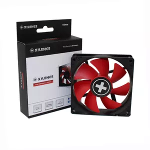 Xilence XPF92.R computer cooling system Universal Fan 9.2 cm Black, Red