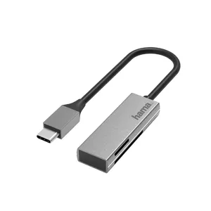 Hama 00200131 karšu lasītājs USB 3.2 Gen 1 (3.1 Gen 1) Type-C Sudrabs