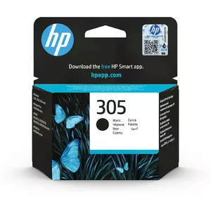 HP Оригинальный струйный картридж 305, черный