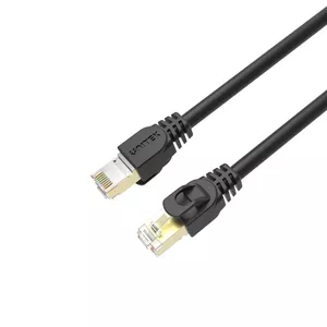 UNITEK C1808HBK tīkla kabelis Melns 0,5 m Cat7 S/FTP (S-STP)