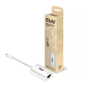 CLUB3D CAC-1519 kabeļu spraudņu pāreja USB-C RJ-45 Balts