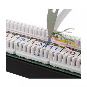Компактный щелевой инструмент для сетевого кабеля, Krone LSA, крюк и зубило DELTACO белый / VK-263