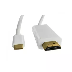 CMYK HL38874 видео кабель адаптер 1 m HDMI Тип A (Стандарт) USB Type-C Белый
