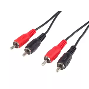 PremiumCord KJACKCMM2-2 аудио кабель 2 m 2 x RCA Черный, Красный