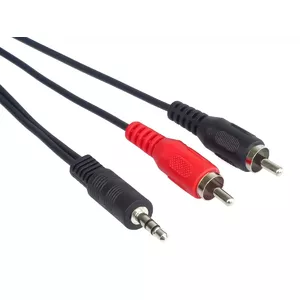 PremiumCord KJACKCIN5 аудио кабель 5 m 3,5 мм 2 x RCA Черный, Красный