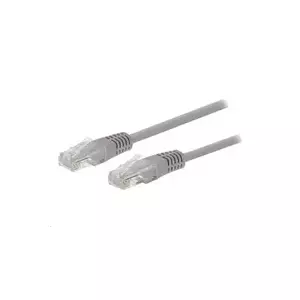 Kabel C-TECH patchcord Cat5e, UTP, šedý, 0,25m