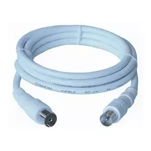 PremiumCord TV M/F, 75 Ohm, 3m коаксиальный кабель IEC Белый