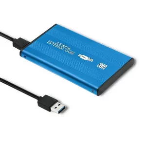 Qoltec 51859 Корпус для внешнего жесткого диска HDD/SSD 2.5'' SATA3 | USB 3.0 | Синий