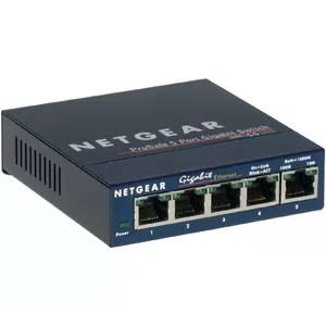 NETGEAR GS105 Nepārvaldīts Gigabit Ethernet (10/100/1000) Zils