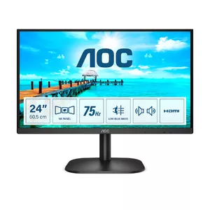 AOC B2 24B2XDAM LED display 60,5 cm (23.8") 1920 x 1080 pikseļi Full HD Melns