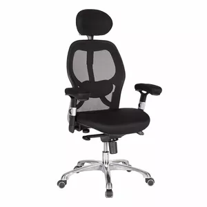 Офисное кресло Office4You GAIOLA черная ткань, хромированное основание