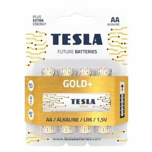 TESLA baterijas AA Gold+ LR06 4gab