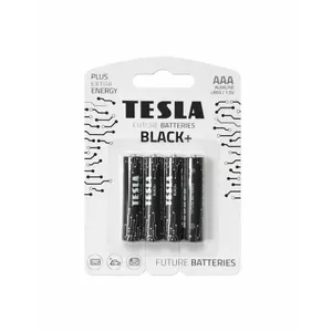 TESLA baterijas AAA Black+ LR03 4 gab.