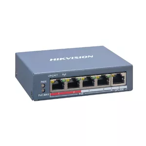 Hikvision DS-3E1105P-EI сетевой коммутатор Fast Ethernet (10/100) Питание по Ethernet (PoE) Синий