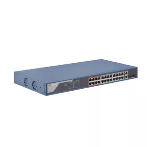 Hikvision DS-3E1326P-EI сетевой коммутатор Fast Ethernet (10/100) Питание по Ethernet (PoE) Синий