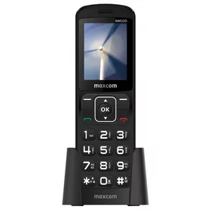 MaxCom MM32D mobilais telefons 6,1 cm (2.4") 100 g Melns Sākuma līmeņa tālrunis