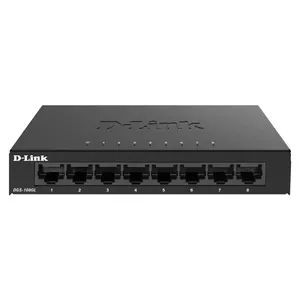 D-Link DGS-108GL сетевой коммутатор Неуправляемый Gigabit Ethernet (10/100/1000) Черный