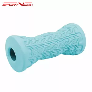 SportVida EVA Массажный ролик (валик, роллер) для ног (16cm длинна / 7.5cm диаметр) Бирюзовый