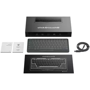 Prestigio PSKEY2SGEN клавиатура USB + Bluetooth QWERTY Английский Серый