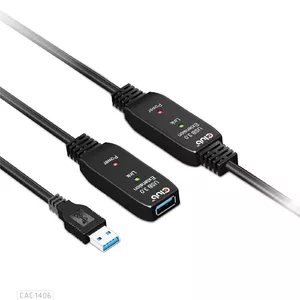 CLUB3D CAC-1406 USB kabelis 15 m USB 3.2 Gen 1 (3.1 Gen 1) USB A Melns