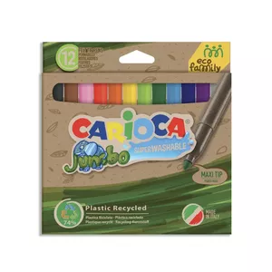 Carioca Eco Family Jumbo фломастер Разноцветный 12 шт