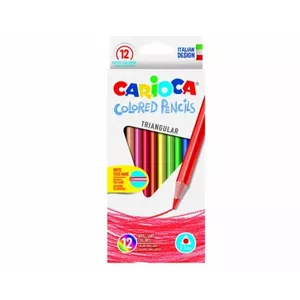 Цветные карандаши CARIOCA UNIVERSAL 12 цветов, треугольные