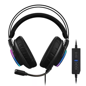 Gigabyte AORUS H1 headphones/headset Wired Head-band Gaming USB Type-A Black