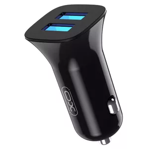 XO CC31Автомобильная зарядка 2x USB plus Кабель 2.4A / Черный