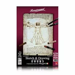 Альбом Sketch&Drawing R704, A5/60 листов, 90г/м2 Renaissance