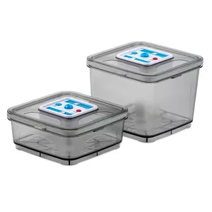 Stollar SAT60 емкость для хранения еды Прямоугольный Контейнер 3,8 L Прозрачный 2 шт