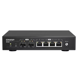 QNAP QSW-2104-2S tīkla pārslēgs Nepārvaldīts 2.5G Ethernet Melns