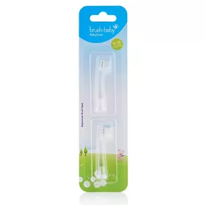 Brush-Baby BRB052 toothbrush head 2 pc(s) Transparent
