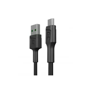 Green Cell KABGC23 USB kabelis 0,3 m USB 2.0 USB A Micro-USB B Melns