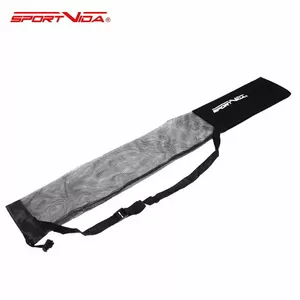 SportVida Универсальная сумка на молнии для треккинговых палок с ремешком на плечо (90 х 14 см) Черный