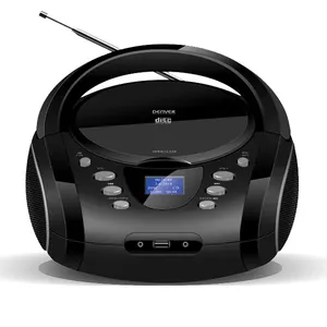 Denver TDB-10 портативная стереосистема Аналоговый 1,8 W DAB+, FM Черный MP3-воспроизведение
